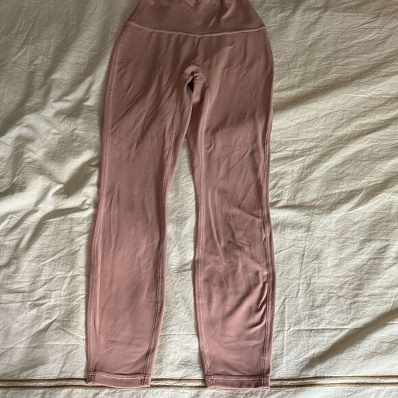 Alo 7/8 High Waist Pink Leggings. Size S (4-6). - Picture 1 of 5